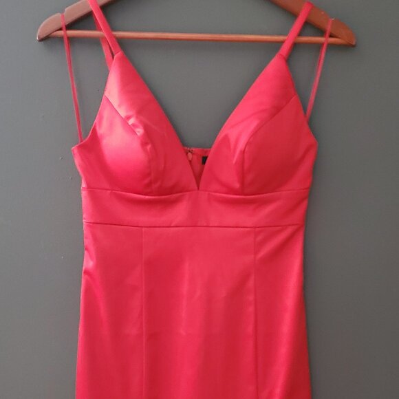 Date Night Silk Mini Dress - Picture 1 of 3